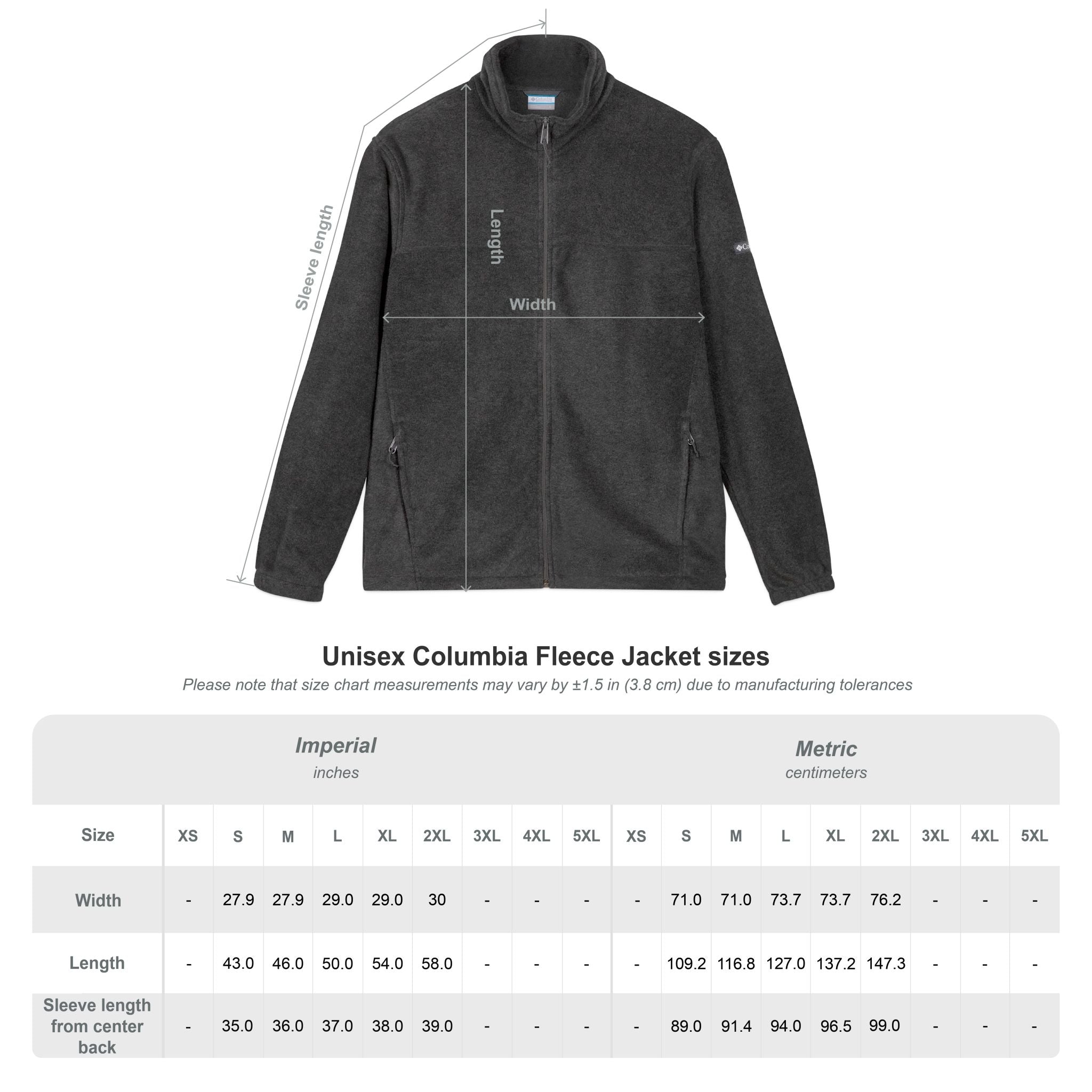 Chapman Unisex Columbia Fleece Jacket