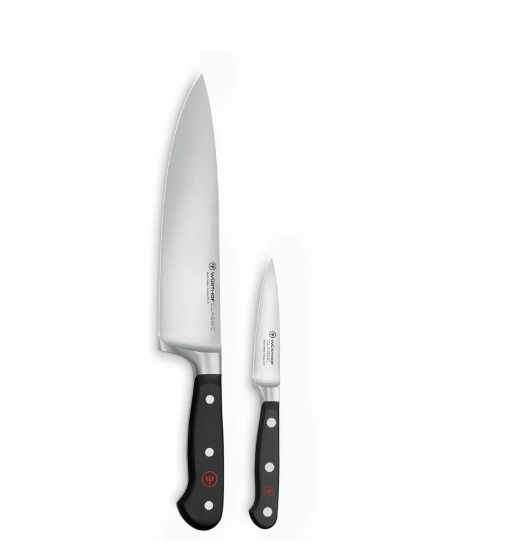Wusthof Classic - 2 Pc. Starter Knife Set- Personalized Engraving w/ Omaha Steak Gift Card
