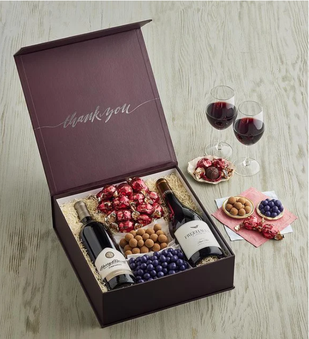 Deluxe Thank You Gift with Wine